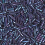 Miyuki Bugle 6mm Beads - Opaque eggplant luster BGL2-1899